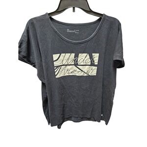Under Armour‎ Loose Fit T Shirt XL Gray Heatgear Graphic Tee Women